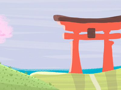Scenery - Japan illustration