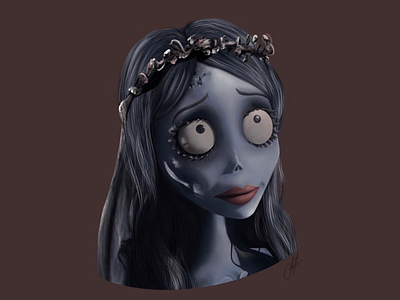 A corpse Bride corpse bride digitalart emily procreate tim burton