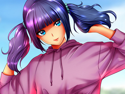 Mim's Photo Session anime characterdesign cute cute girl game design girl illustration pose