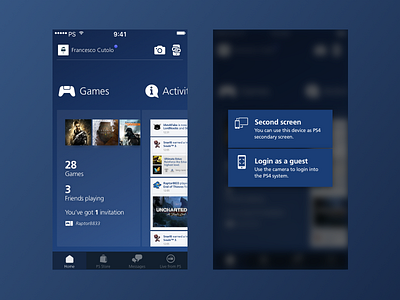 Playstation® App Redesign: update #2 app companion mobile playstation