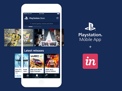 Playstation® App Redesign: Invision link!