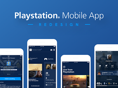 Playstation® App Redesign: It's DONE! app companion mobile playstation