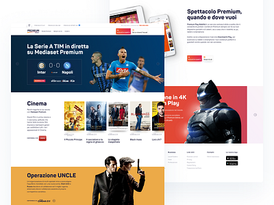 Mediaset Premium website #1 colors movies streaming tv tv shows
