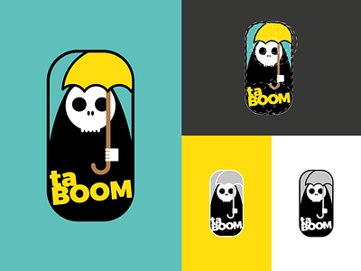 TABOOM adobe illustrator brand identity branding branding and identity children illustration logo minimal skull logo vector
