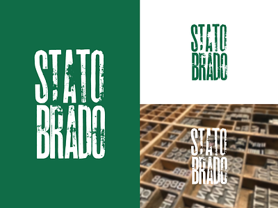 STATO BRADO adobe illustrator brand identity branding and identity branding design design font logo logotype minimal typography vector