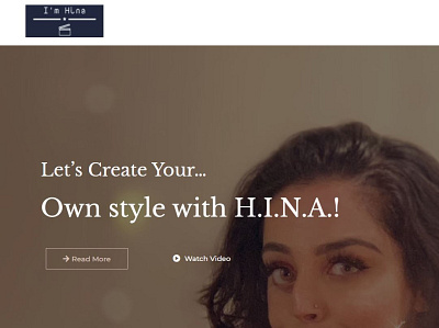 Life of Hina personal website bootstrap 4 branding ecommerce business html landing page design personal website product page design store