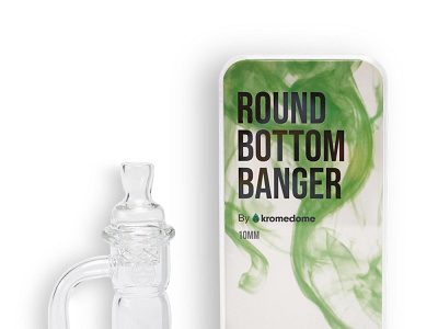 Round Quartz Banger opaque bottom banger terp slurper banger