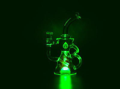LED Recycler Rig dab rig dome kromedome dab led recycler rig