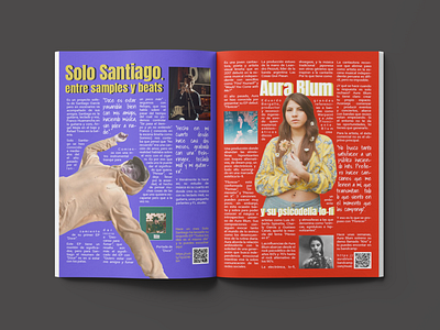 ARTICLE DESIGN for music magazine.