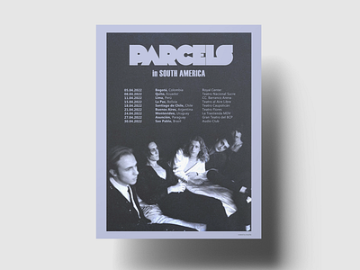 PARCELS - FAN ART POSTER advertising band graphic design music parcels photoshop poster tour