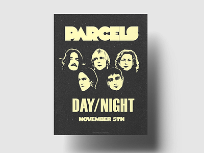 PARCELS - FAN ART POSTER advertising band daynight design graphic design music parcels photoshop poster promotion