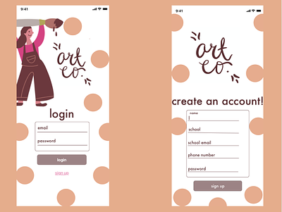 daily ui #1, "sign up" app design graphic design icon illustration minimal typography ui ux