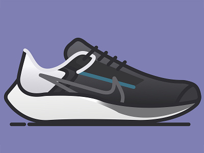 Nike Pegasus 38 Shoe Illustration