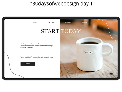 30 days of web design day 1