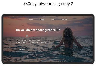30 days of web design day 2 design ui ux web website
