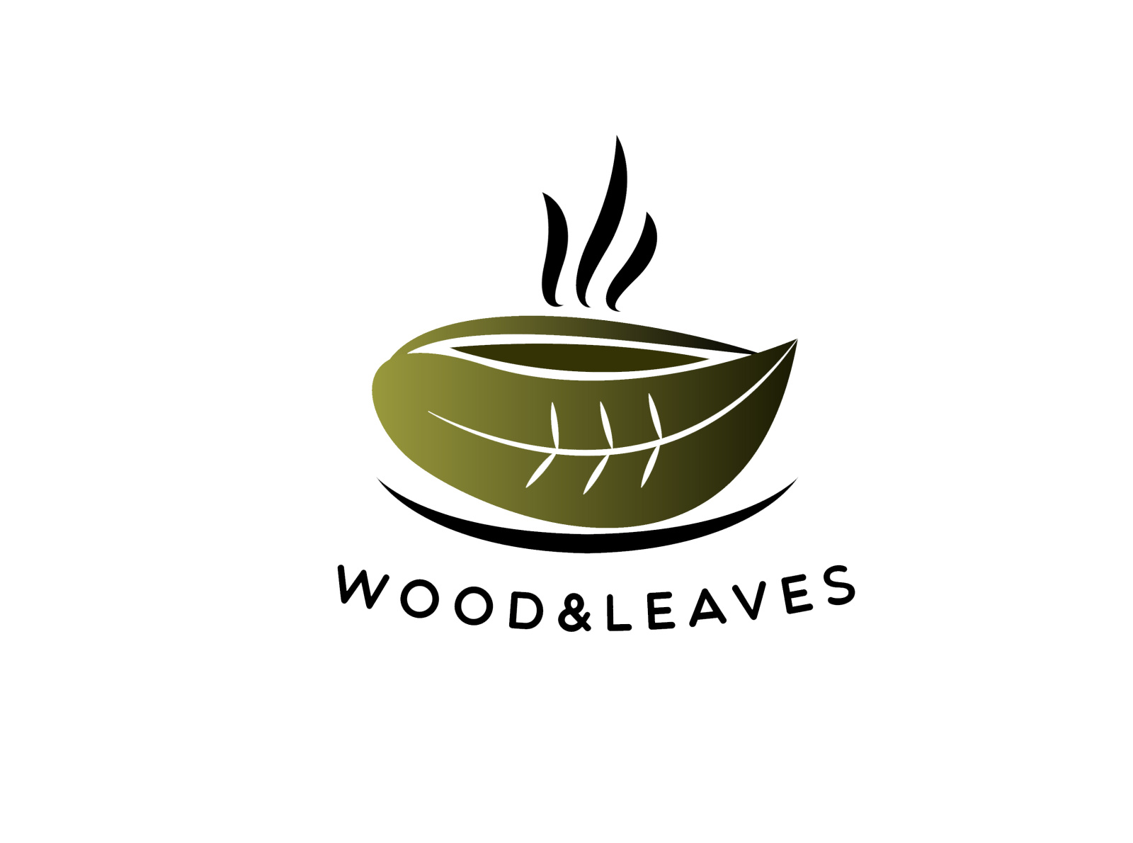 Wood & Leaves Logo l Tea Cafe by Nadya Felia on Dribbble
