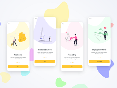 Mobile 
Onboarding Experience : adobe xd daily challenge