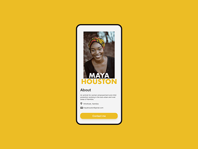 Official user profile adobexd daily 100 challenge dailyui dailyuichallenge design design006 minimal ui user profile