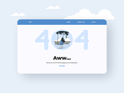 404 error page 008 404 error 404 error page 404 page adobexd blue daily 100 challenge dailyui design figma minimal simple ui