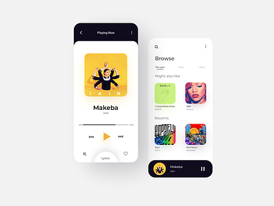Music Player mock-up app 009 adobexd app daily 100 challenge dailyui design figma minimal music music app music player ui