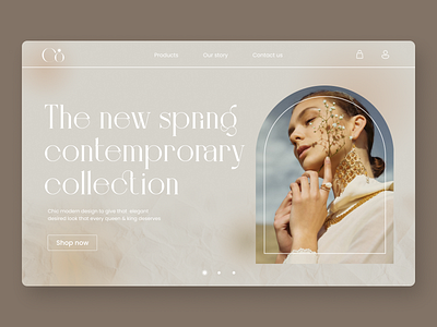 Jewellery -  modern website concept