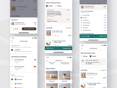 Cafe App Redesign - Third Wave Coffee Roasters figma information architecture interaction design mobile app design prototyping redesign ui design user research uxdesign visual design wireframing