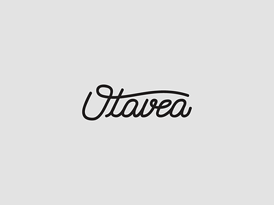 Otavea logotype branding lettering logo logotype