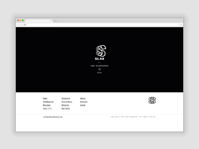 Slab Snowboards branding brutalist ecommerce web design website