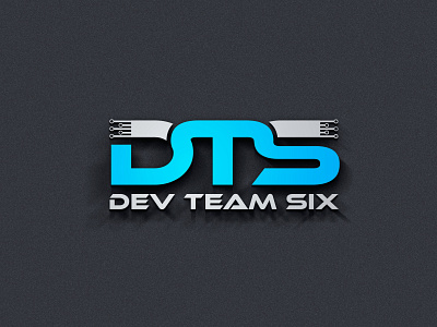 Dev Team Six branding design illustration logo logodesign systems company logo technical technical logo technoloty logo typography