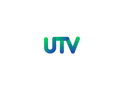 UTV - broadcast channel logo channel logo colorful logo gradient letter logo gradient logo tv logo