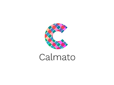 Calmato - colorful pattern logo colorful colorful pattern logo pattern trendy color logo