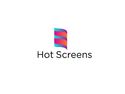 Hot screens - logo for heatet touchscreens startup hot screens logo smart screens company logo startup logo design startup logo designer