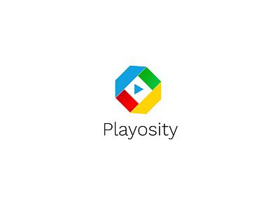 Playosity - logo for game platform colorful logo design game platform logo google color logo