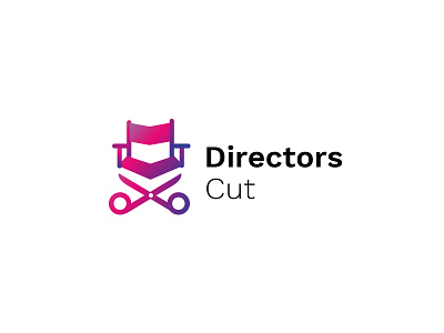 Directors Cut - Film festivals logo directors chair logo directors logo film festival design film festival logo designer scissors logo