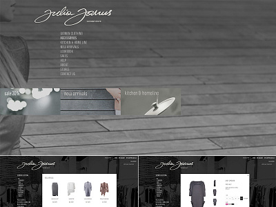 Julia Janus fashion fashion web design.