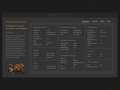 Bike web apacherr310 apacherr310 bike portal redesign ui ux web