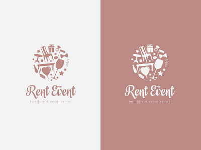 Logo for furniture & decor rental agency branding furniture logo logotype design logotypedesign