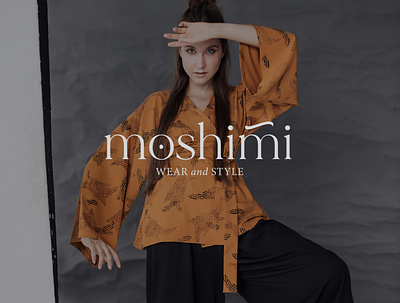 Logotype for kimono brand branding design font draw japanese kimono logo minimal woman