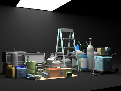 Submarine Props 3d branding