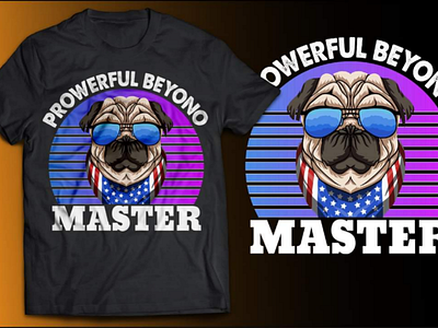 Awesome dog t shirt typography tshirt design