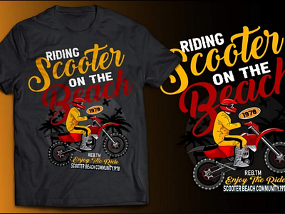 Awesome scooter tshirt design scooter customtshirt typography