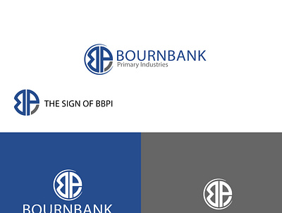 Bournbank logo design