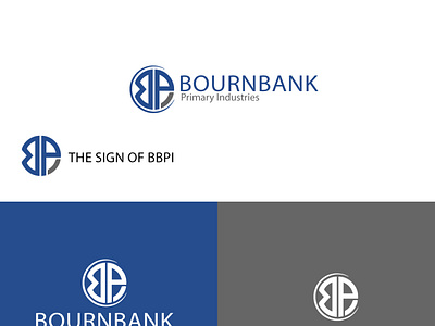 Bournbank logo design