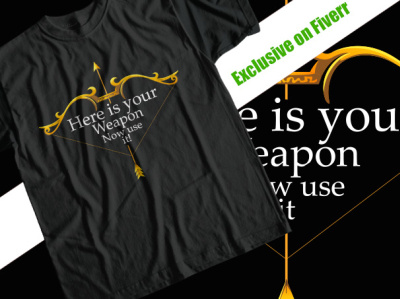 Here is your weapon now use it awesome creative t shirt design awesome tshirt design creative t shirt design custom t shirt custom t shrit design eye catching t shirt design illustration t shirt design typography