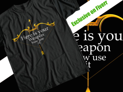 Here is your weapon now use it awesome creative t shirt design