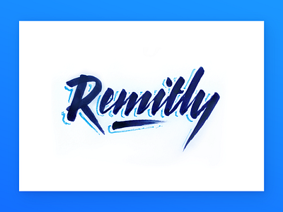 Remitly 80s brush calligraphy cursive hand lettering remitly retro script type typography vintage