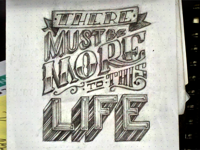 More to this sketch custom lettering letters pencil retro rit sketch type typography vintage