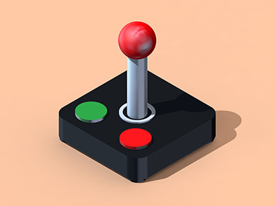 Gamepad icon cinema4d gamepad isometric render