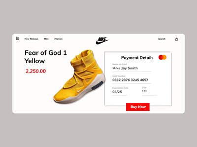 Nike Checkout Screen dailyui dailyui 002 design minimal typography ui ux web website