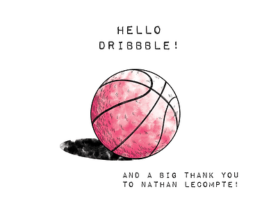 Hello Dribbble! Thank you Nathan Lecompte! illustration sketch